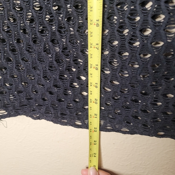 Milly cabana mesh top black off the shoulder Swimwear beach vacations petite - Picture 7 of 10